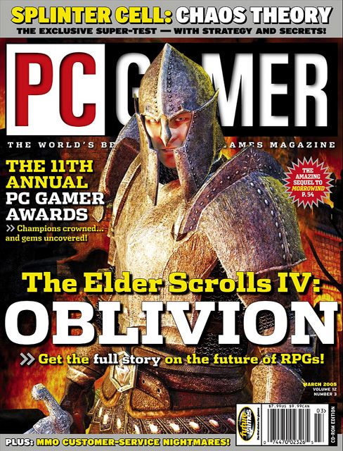 PC Gamer March 2005 issue cover